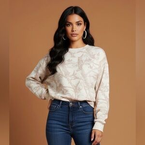 Camo Style Women's Sweatshirt by Vinyl Icons NWT